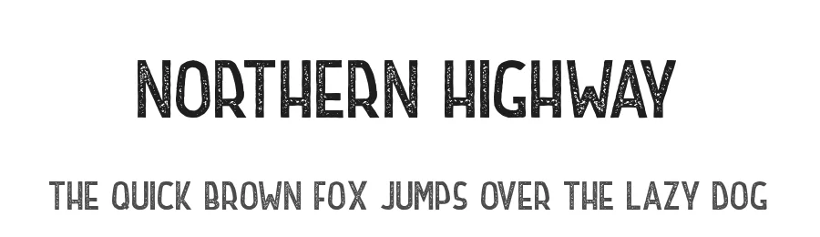 Northern Highway by Roman Paslavskiy — Decorative Font