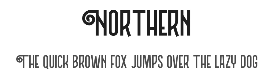 Northern by Angin Studio — Decorative Font