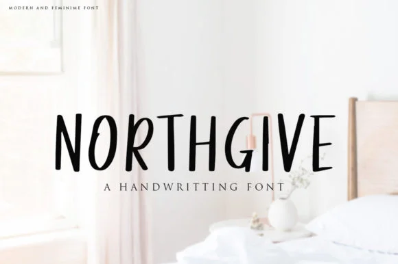 Northgive Font by indotitas — Script Handwritten Font