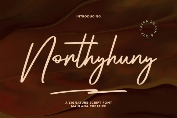 Northyhuny Font by Maulana Creative — Script Handwritten Font