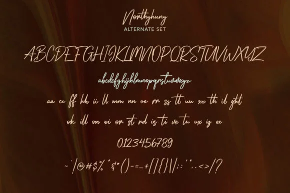 Northyhuny Font by Maulana Creative — Script Handwritten Font — thumbnail 8