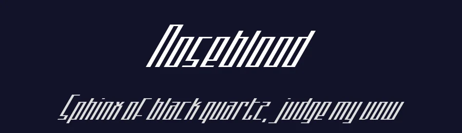 Noseblood by Chequered Ink — Display Font — thumbnail 2