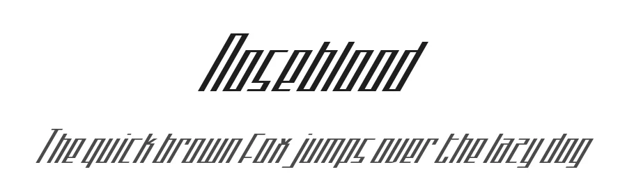 Noseblood by Chequered Ink — Display Font