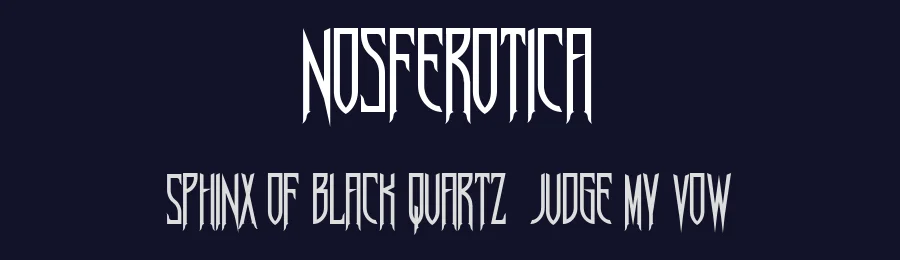 Nosferotica by Sinister Fonts — Decorative Font — thumbnail 2