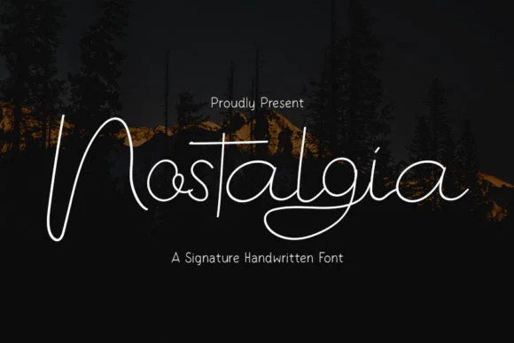 Nostalgia Font by Creassion Studio by Creassion Studio — Script Handwritten Font
