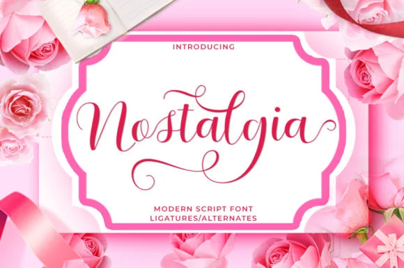 Nostalgia Script Font by Stellar Studio — Script Handwritten Font