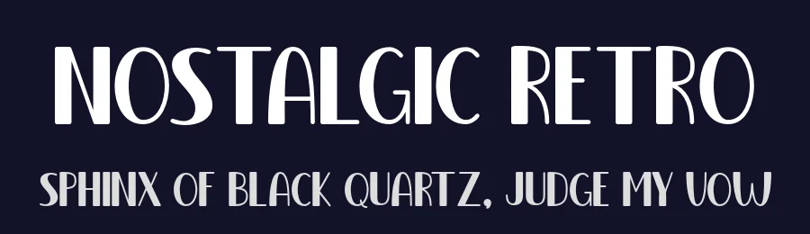 Nostalgic Retro by MJType — Decorative Font — thumbnail 2