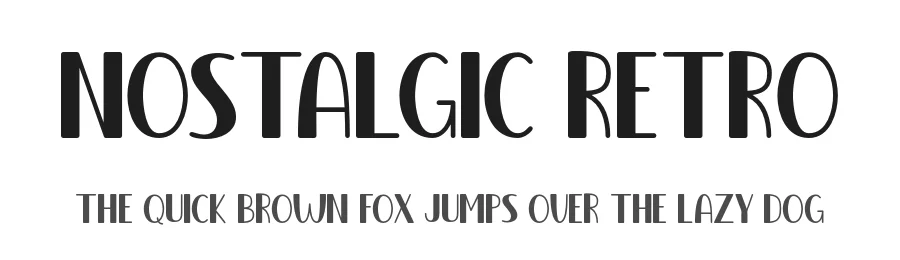 Nostalgic Retro by MJType — Decorative Font