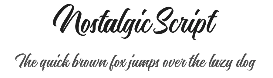Nostalgic Script