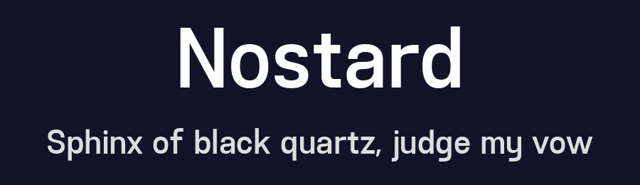 Nostard by Glyphminds Studios — Sans Serif Font — thumbnail 2