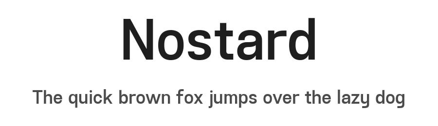Nostard by Glyphminds Studios — Sans Serif Font