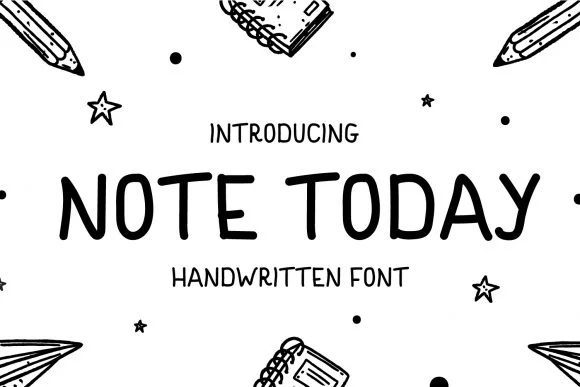 Note Today Font by OKEVECTOR — Script Handwritten Font