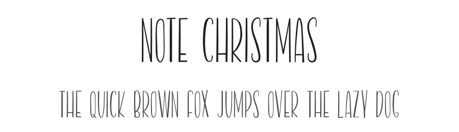 Note Christmas