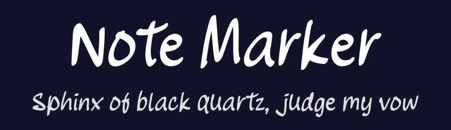 Note Marker by Excellent Ritma Florendia — Script Handwritten Font — thumbnail 2