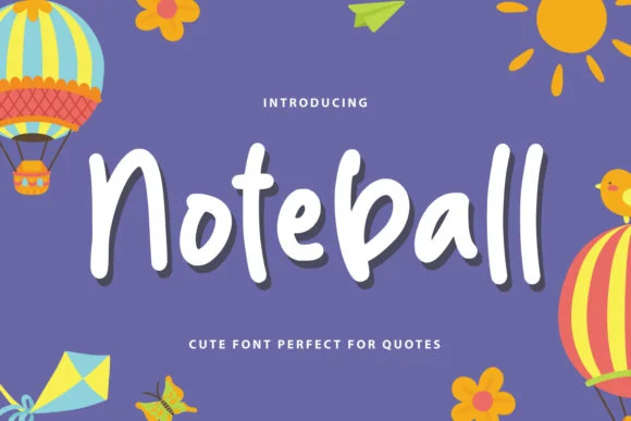 Noteball Font by Typefar — Script Handwritten Font