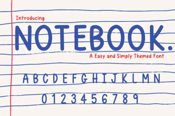 Notebook Font by KtwoP by KtwoP — Script Handwritten Font