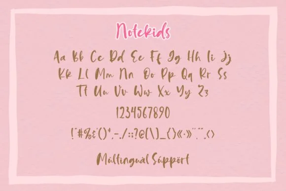 Notekids Font by Typefar — Script Handwritten Font — thumbnail 2