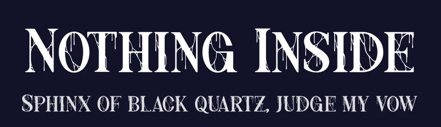 Nothing Inside by Denustudios — Decorative Font — thumbnail 2