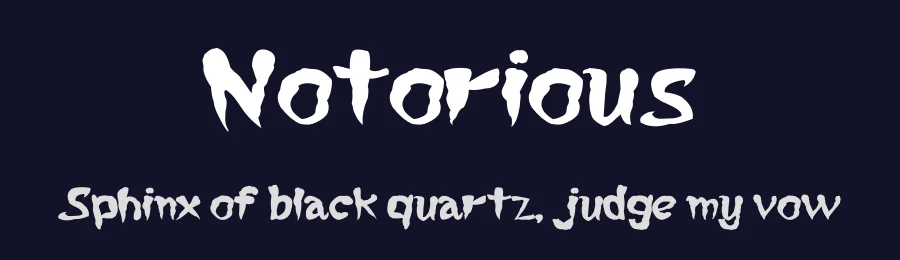 Notorious by Alphabet&Type® — Decorative Font — thumbnail 2