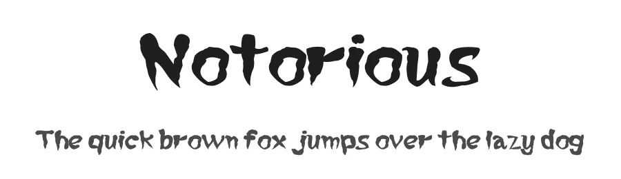 Notorious by Alphabet&Type® — Decorative Font