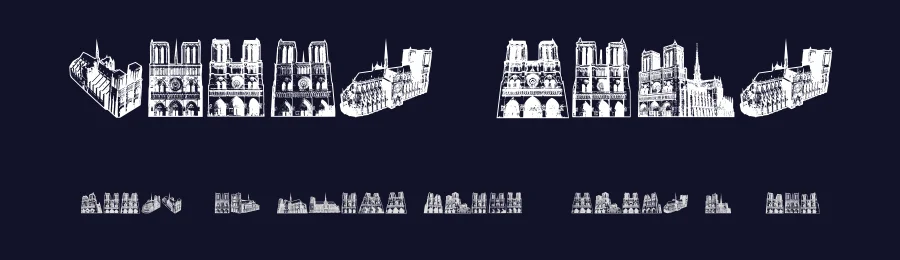 Notre Dame by Vladimir Nikolic — Dingbats Font — thumbnail 2