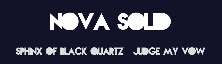 Nova Solid by Billy Argel Fonts ® — Sans Serif Font — thumbnail 2
