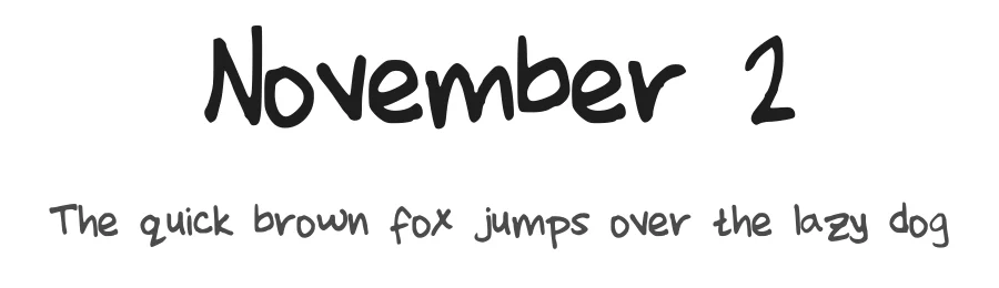 November 2