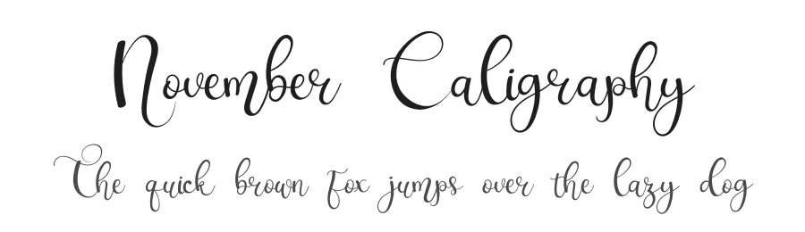 November Caligraphy