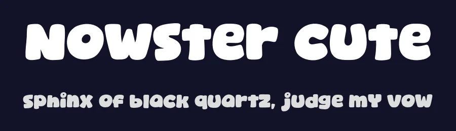 Nowster Cute by Khurasan — Decorative Font — thumbnail 2