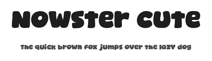 Nowster Cute by KhurasanΒ β Decorative Font