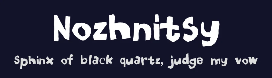 Nozhnitsy by MatFonts — Decorative Font — thumbnail 2