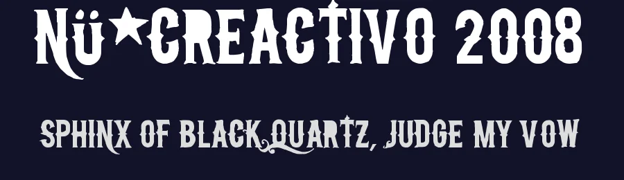 Nü*Creactivo 2008 by bran — Decorative Font — thumbnail 2