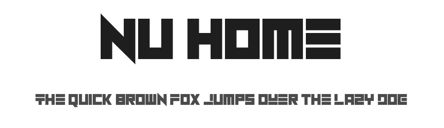 Nu Home by Chequered Ink — Display Font
