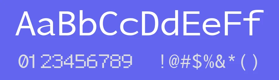 Nu Sans Mono by Martin P. Pfeiffer — Sans Serif Font — thumbnail 3
