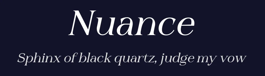 Nuance by Ben Nafi — Serif Font — thumbnail 2