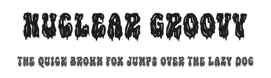 Nuclear Groovy by Woodcutter — Decorative Font