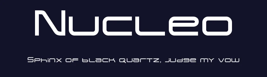 Nucleo by HansCo — Display Font — thumbnail 2