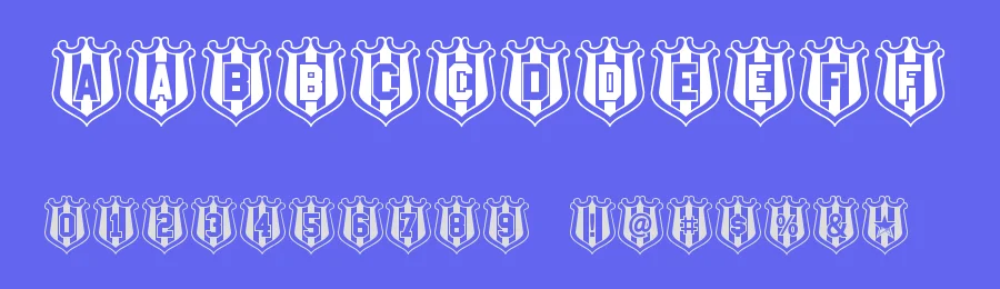 NUFC Shield by Anthony Robinson — Decorative Font — thumbnail 3