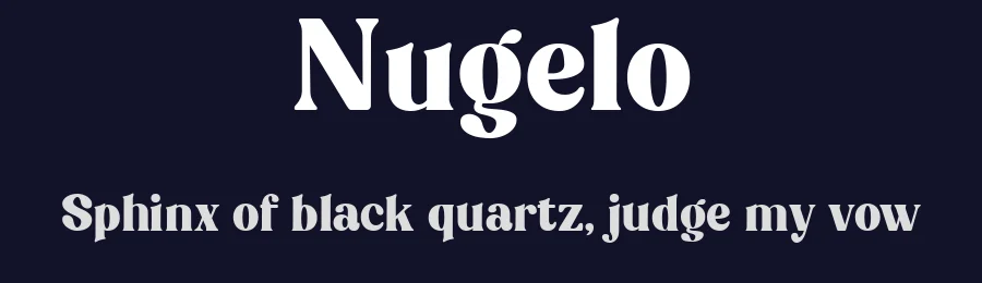 Nugelo by Viswell Studio — Decorative Font — thumbnail 2