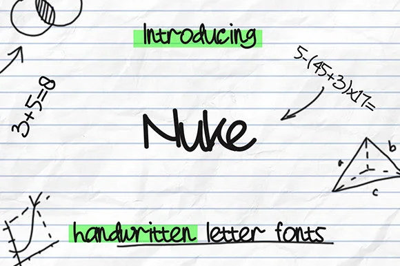 Nuke Font by esaprasetio — Script Handwritten Font