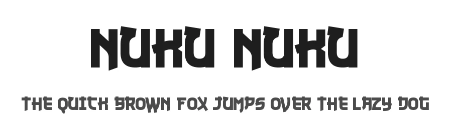 Nuku Nuku by Vic Fieger β Decorative Font