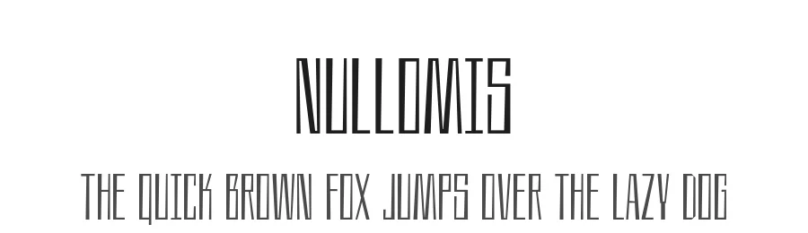 Nullomis by kulturrrno — Decorative Font