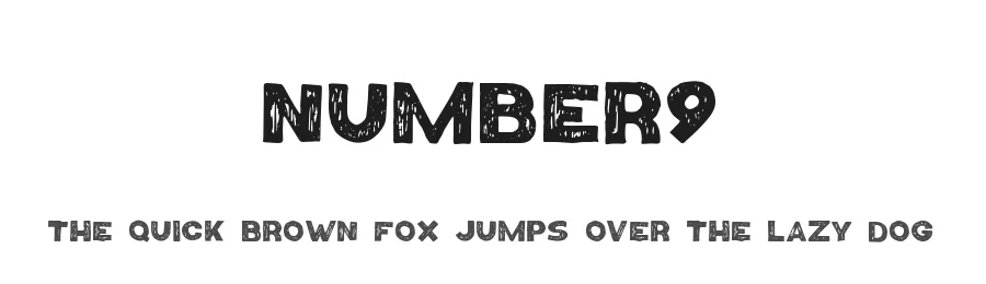 Number9 by Roman Paslavskiy — Decorative Font