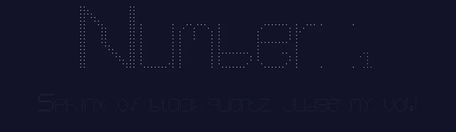 Number 1 by casperzot — Display Font — thumbnail 2