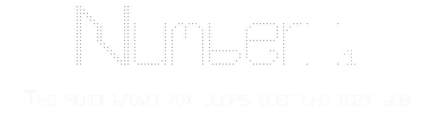 Number 1 by casperzot — Display Font