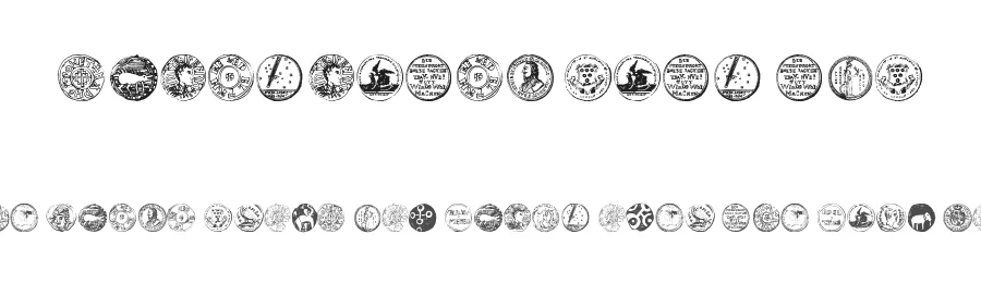 Numismatic Bats TFB by zanatlija β Dingbats Font