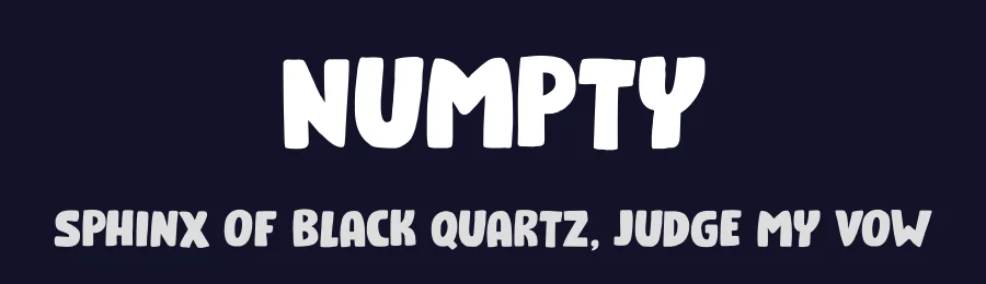 Numpty by Hanoded — Decorative Font — thumbnail 2