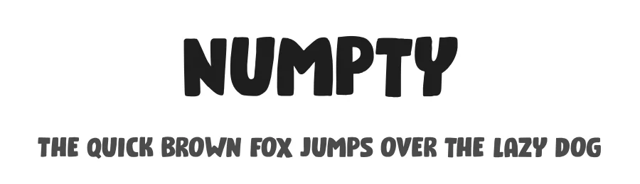 Numpty by Hanoded — Decorative Font