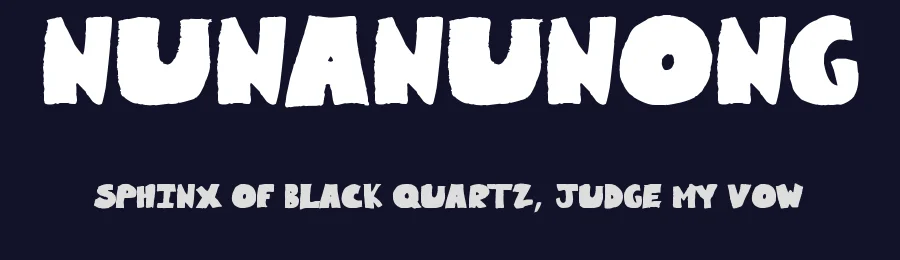 Nunanunong by Poemhaiku — Decorative Font — thumbnail 2