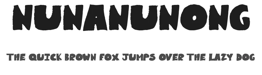 Nunanunong by Poemhaiku — Decorative Font